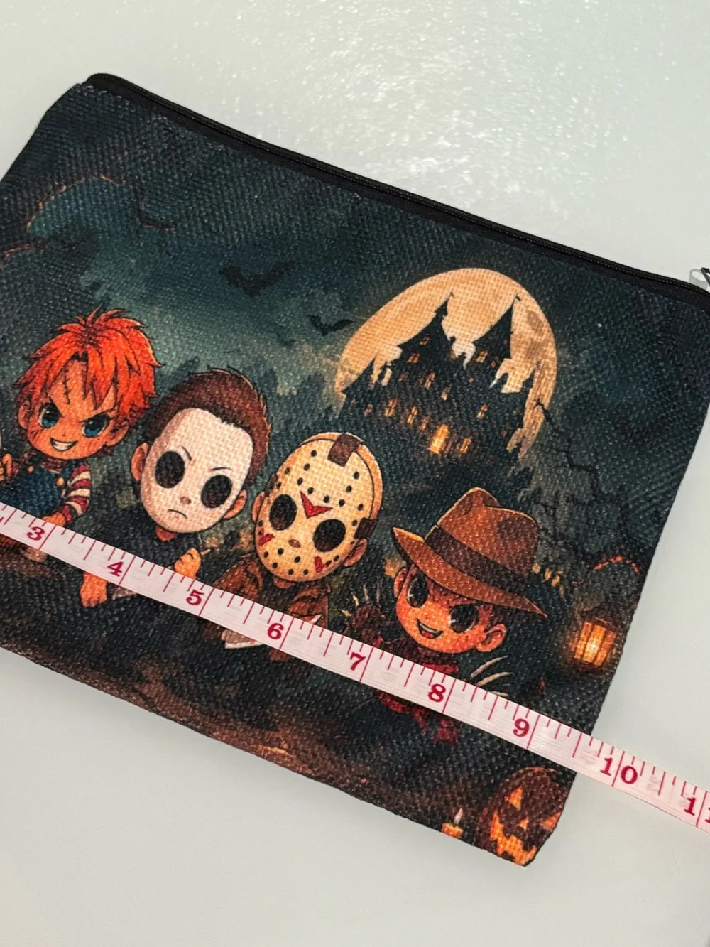 Chibi Horror Villains Halloween Makeup Bag